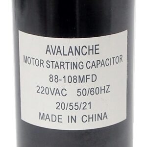 Condensateur pour moteur 220 VAC, 88-108 uF
