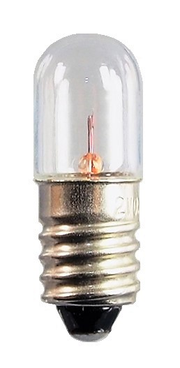Ampoule miniature T10 E10  de 6.3 Volts