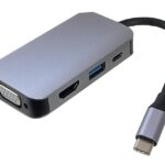 Adaptateur multiport USB C vers HDTV / VGA / USB /   (dock station)