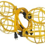 Lampe de travail temporaire suspendue pour 4 ampoules, 14awg