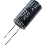 Condensateur polarisé  100 µF à 450 VDC  105°C