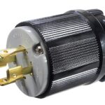 Connecteur de type twist lock, 20A / 250 VAC / 4 contacts