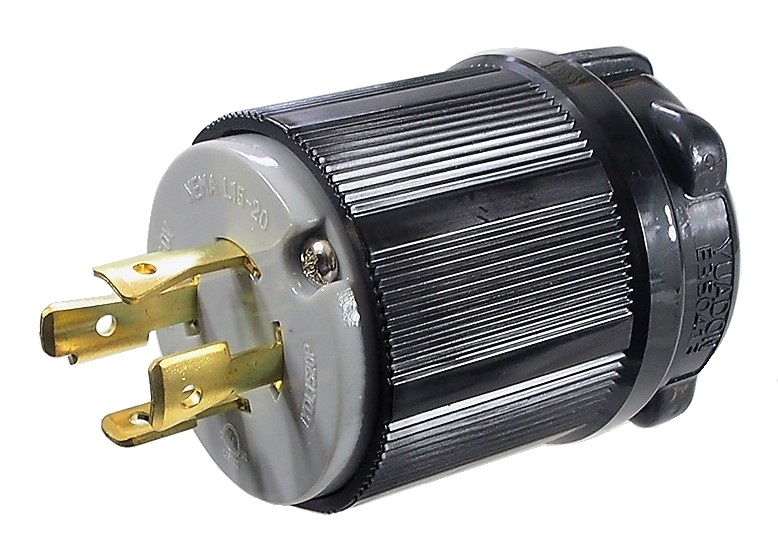 Connecteur de type twist lock, 20A / 250 VAC / 4 contacts
