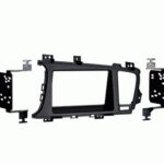 Ensemble de fixation de radio pour voiture de modèle kia optima ddin 11-up noir