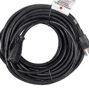 rallonge électrique noire de 50 ft