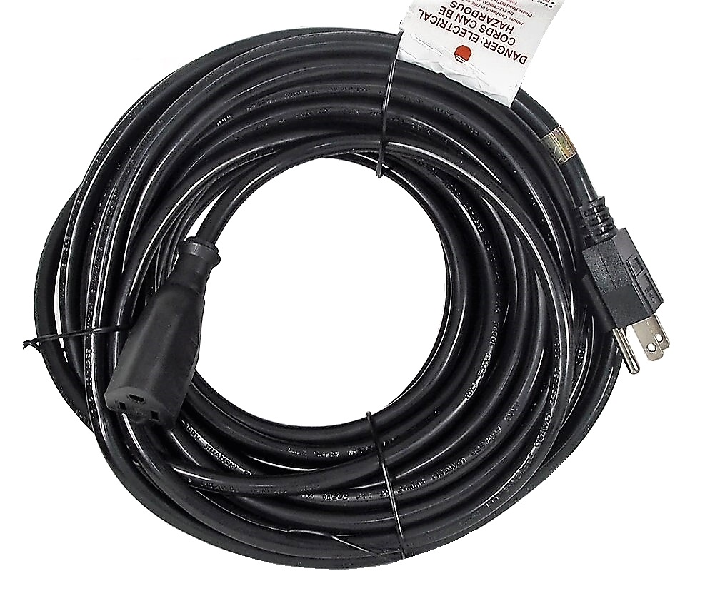 RALLONGE ÉLECTRIQUE 16 AWG NOIRE - 50'