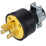 Prise AC mâle 3 contacts - 15A/125V
