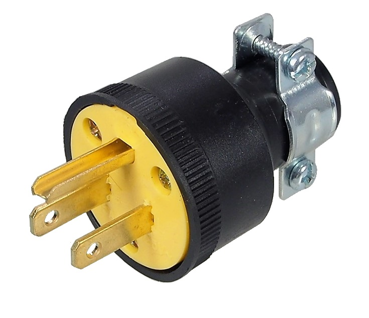 Prise AC mâle 3 contacts - 15A/125V