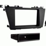 Ensemble de fixation de radio pour voitures Mazda 5 2012 simple din noir
