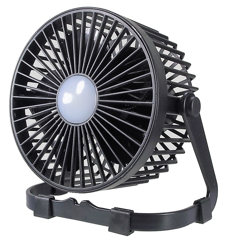 Lumière et ventilateur câble de charge et batterie inclus
