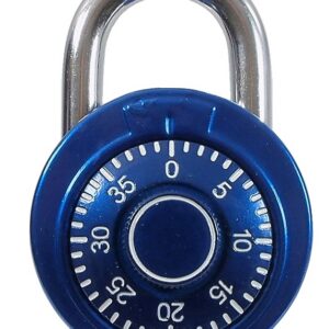 Cadenas à numéro de couleur bleu 50mm