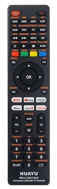 Télécommande universelle boutons Netflix, You Tube