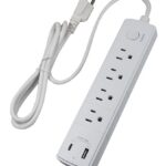 Multiprise avec 4 outlet + usb-a + usb c 5ft 1.5m