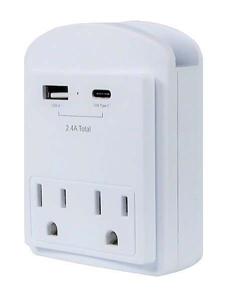 Multiprise charge rapide 2xprises +1 x usb-a 1 x usb-usb c