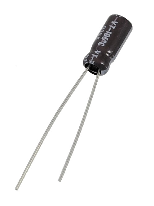 Condensateur radial polarisé 2.2 μF à 100 VDC 105°