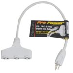 RALLONGE AC120V 3/14 AWG1 MALE  A 3 X FEMELLE 2FT