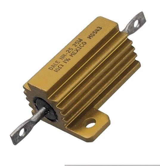 Résistance 10 ohms 1% 25 Watts à dissipateur