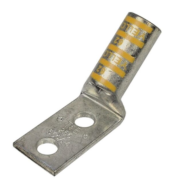 TERMINAL 54868 DOUBLE A 45 DEG POUR FIL DE CALIBRE 250 KCMIL, VIS 3/8"