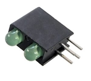 Double DEL verte de 3mm