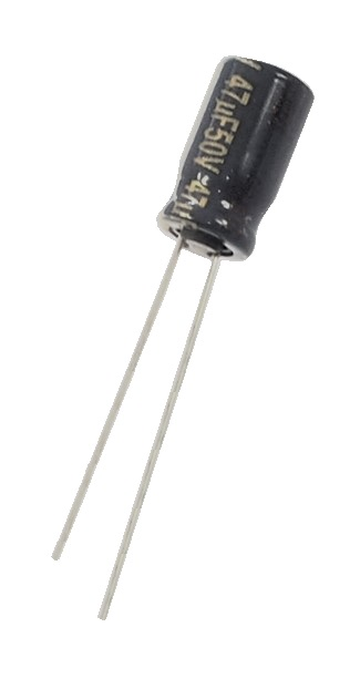 Condensateur radial polarisé 47 μF à 50 VDC
