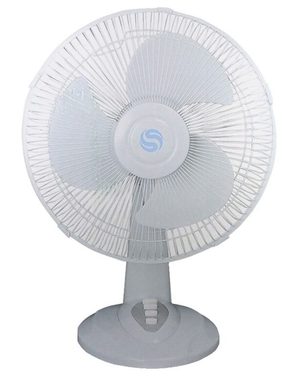 Ventilateur oscillant 12 pouces 3 contrôlesde vitesses de couleur blanc