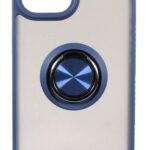 Étui rigide pour iphone 15 coque bleu avec rond magnétique