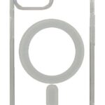 Étui pour un iphone 15 coque transparent avec rond magnétique