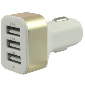 Chargeur pour l'auto à 3 prises USB de 5.1A