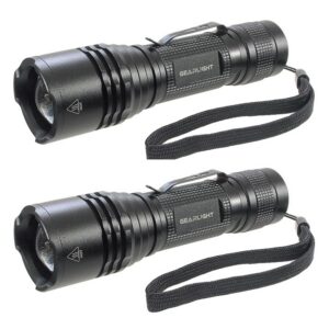 Gearlight lampes de poche 2X tactiques LED Lumineuses, zoomables, avec lumens élevés