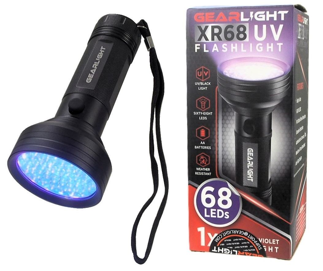 Lampe de poche UV GearLight XR68 Détection d'urine