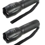 Gearlight Lampe de poche tactique à engrenages DEL S1000 (2 PACK) 5 modes et étanche avc étui