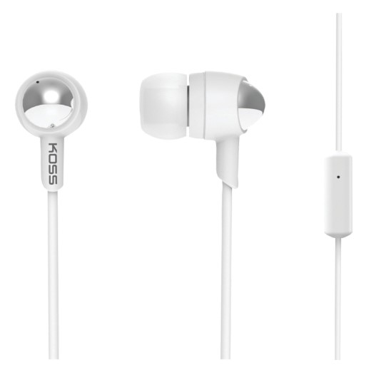 ÉCOUTEUR KOSS KEB30iw BLANC AVEC MICROPHONE