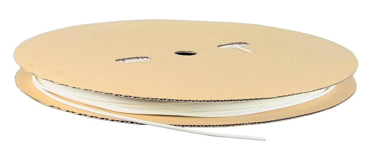Gaine thermorétractable blanc - 3/32" (2.5 mm)