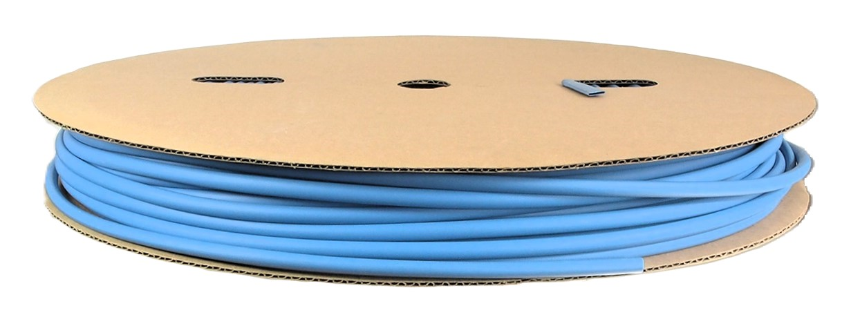 Gaine thermorétractable bleu - 1/4" (6 mm)