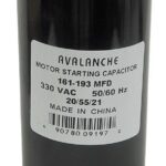 Condensateur pour moteur 161-193uf 330v cd60-7a