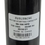Condensateur pour moteur 88-108f-uf 330v 20/55/21