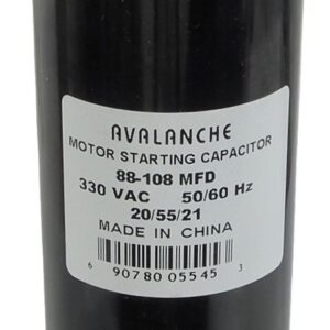 Condensateur pour moteur 88-108f-uf 330v 20/55/21