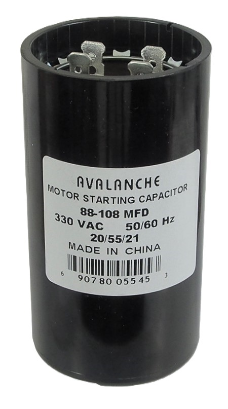 Condensateur pour moteur 330 VAC / 88-108 µF