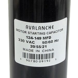 Condensateur pour moteur 124-149uf 330v cd60-7a