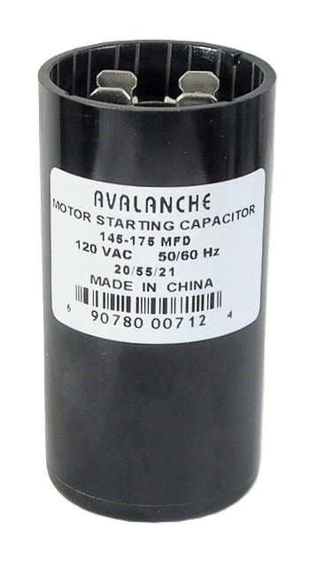 Condensateur pour moteur 125 VAC, 145-175 uF