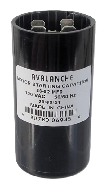 Condensateur pour moteur 125 VAC, 56-92 µF