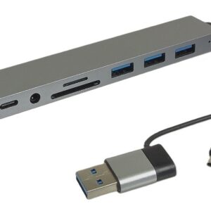 Concentrateur USB 3.0 à 8 ports usb c