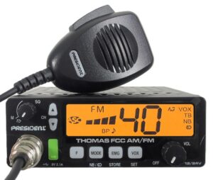 Radio CB President thomas fcc am/fm 12-24V à 40 canaux