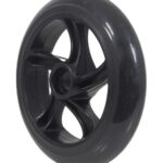 Roue utilitaire en polyuréthane de ( 145 mm x30 mm ) de couleur noir