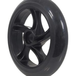 Roue utilitaire en polyuréthane de ( 145 mm x30 mm ) de couleur noir