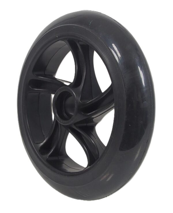 Roue utilitaire en polyuréthane de ( 145 mm x30 mm ) de couleur noir