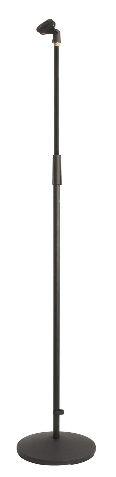 Support pour microphone chrome