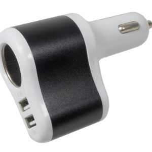Chargeur pour l'auto,trois en un  peut charger deux appareils simultanément