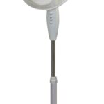 Ventilateur oscillant sur pied 16 pouces 3 contrôlesde vitesses de couleur blanc