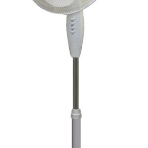 Ventilateur oscillant sur pied 16 pouces 3 contrôlesde vitesses de couleur blanc